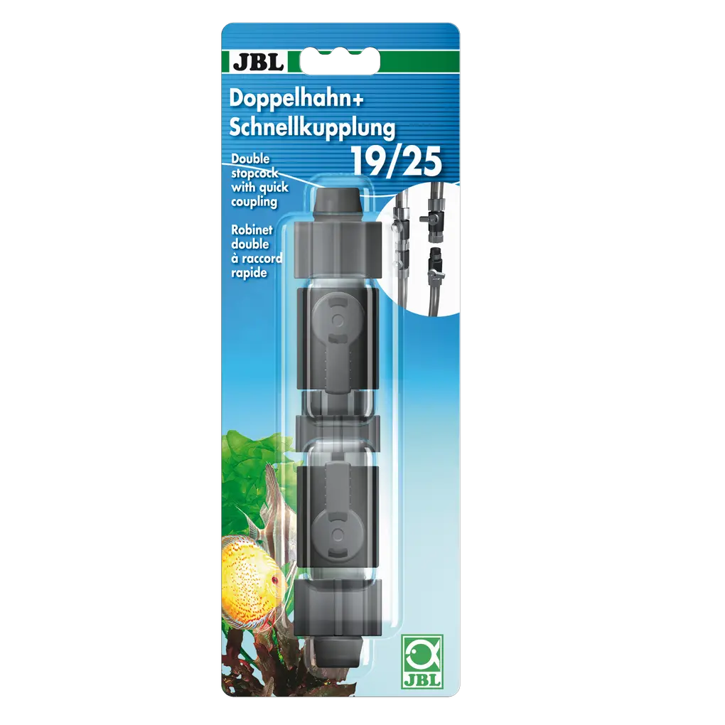 Robinet double à raccord rapide 19/25 JBL (sur commande)
