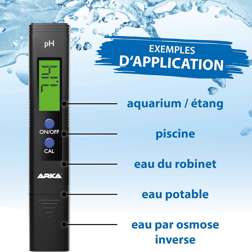 ARKA Testeur pH Digital Eau myAQUA pH-Mètre