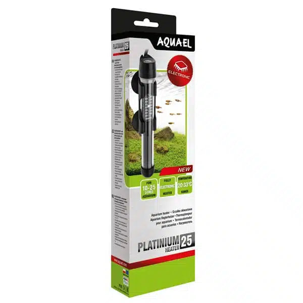 AQUAEL Platinium Heater 25W – Chauffage électronique pour aquarium