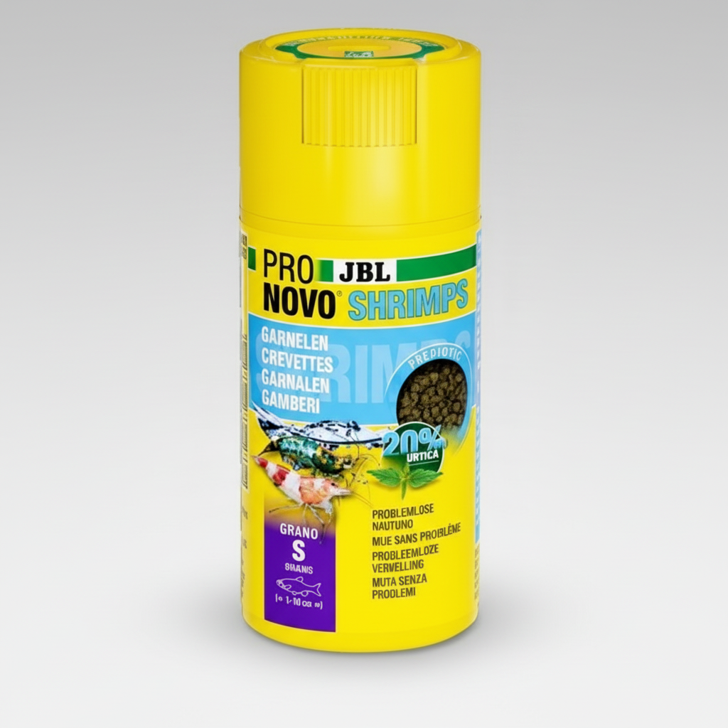 ProNovo Shrimps Grano S JBL - Aliment de base en Granulés pour Crevettes 100ml