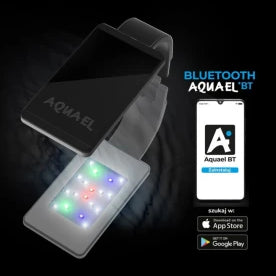 Lampe Aquael Leddy Smart BT Noire – Éclairage LED Bluetooth pour aquarium (10 à 50L)
