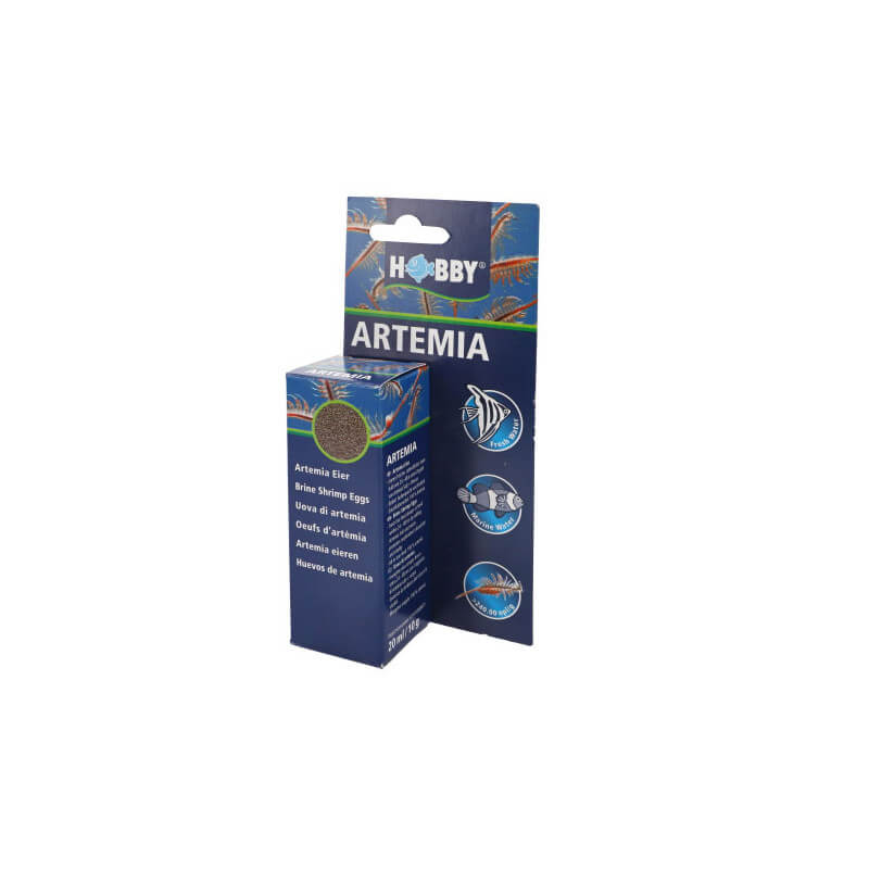 Hobby Œufs d’Artémias 20 ml – Nourriture vivante pour alevins et poissons d’aquarium
