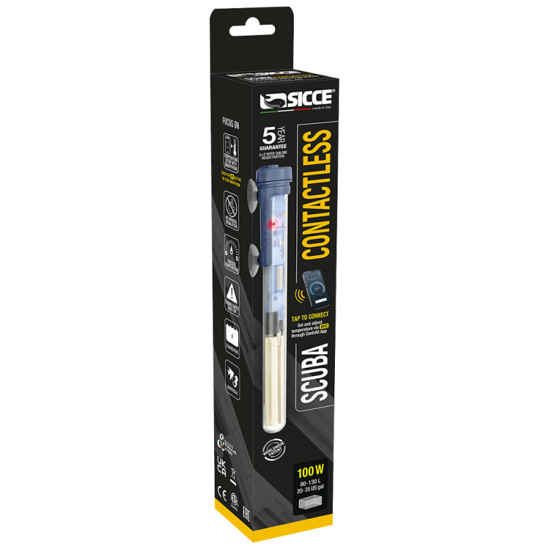 SICCE Scuba Contactless 100 W – Chauffage pour Aquarium