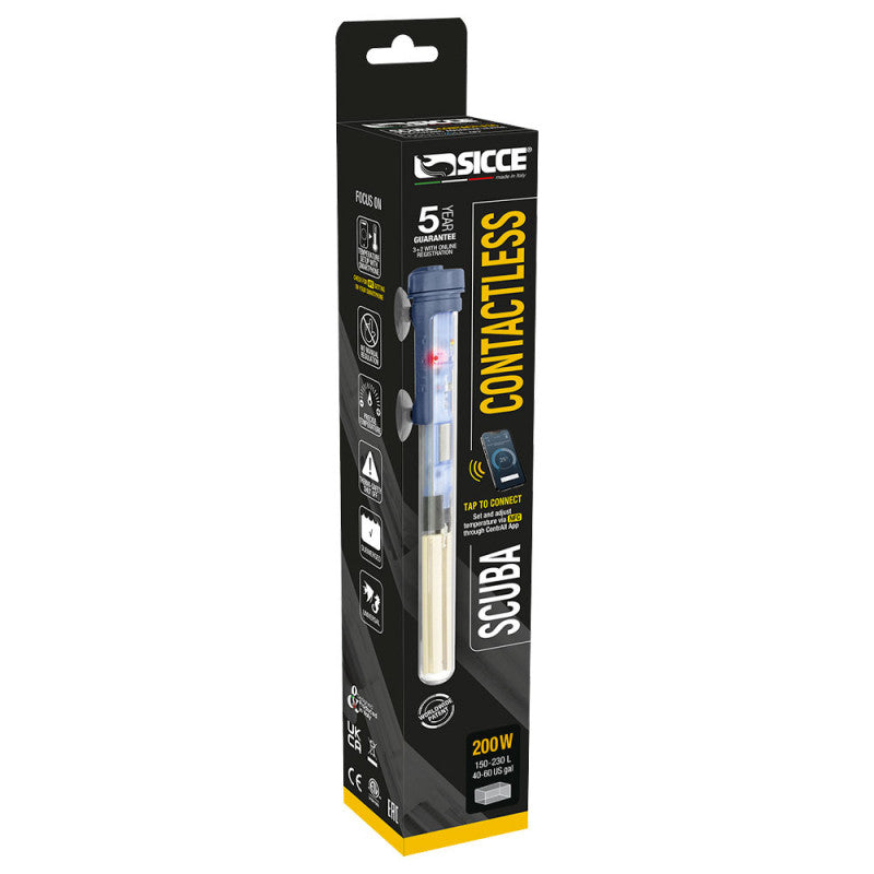 SICCE Scuba Contactless 200 W – Chauffage pour Aquarium